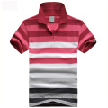 Logotipo de OEM personalizado Striped Polo